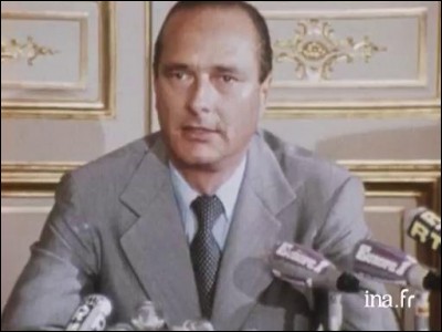C'est la première candidature de Jacques Chirac à l'élection présidentielle. En quelle année?