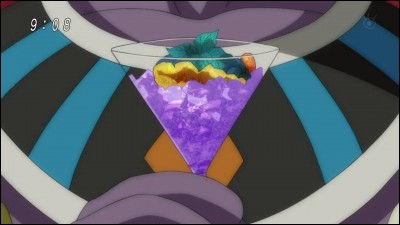 Dans l'épisode 1, comment s'appelle le liquide violet que boit Beerus ?