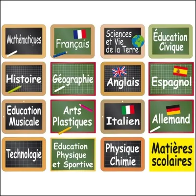 Quelle matière préfères-tu parmi les suivantes ?