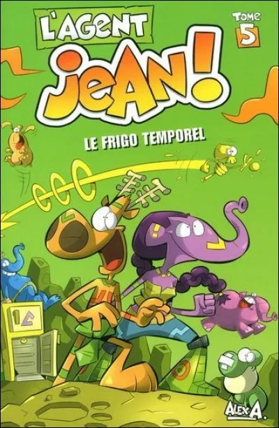Dan le tome 5 de "L'Agent Jean !", comment se nomme la tribu d'éléphants bleus ?