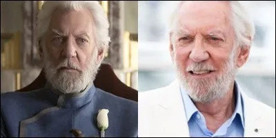 Qui joue le rôle du président Snow ?