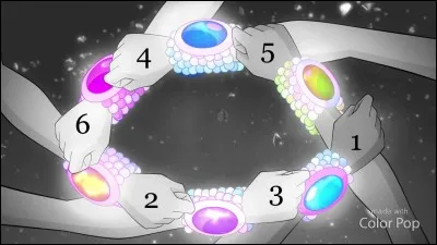 Remettre les noms des Winx avec leurs numéros (couleurs de leurs bracelets tynix).