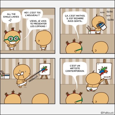 Mon premier est de la même famille que table et fable
Mon second est la quinzième lettre de l'alphabet
Mon troisième est 3.14
Mon quatrième détruit et mon cinquième est encore la quinzième lettre de l'alphabet
Mon tout est un artiste
Qui suis-je ?