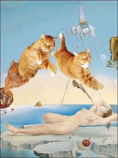 Les chats ont remplacé les tigres ! A qui cette illustration vous fait-elle penser ?