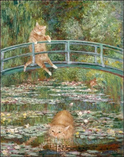 Dans le jardin de qui, nos minous se sont-ils incrustés ?