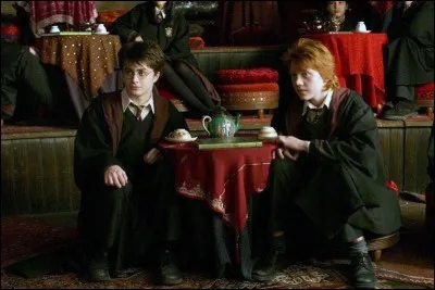 Que voit Harry dans la salle de divination ?