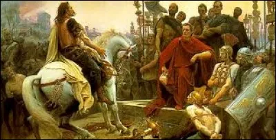 César a battu Vercingétorix à Alésia en 52 avant J.C.