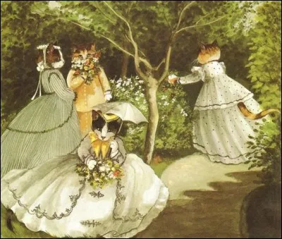 Voici les minettes au jardin, inspirées de :