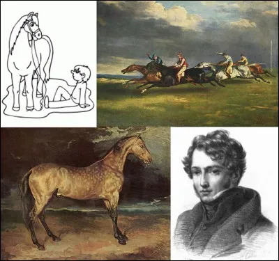 Allons au « 49 rue des Martyrs » !
« Deux hommes ont peint le cheval, Gros y a largement touché : mais un seul l'a bien rendu, dans ses mouvements, dans sa fougueuse vie, dans ses mouvements, c'est < XXX >. < XXX >, c'est le cheval incarné ». On pourrait dire que < XXX > a été tué pour sa passion du cheval, enfin, officiellement.
Qui est ce < XXX > et comment est-il mort ?