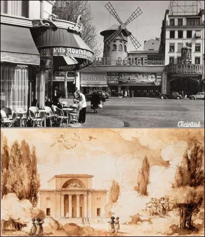 Allons à l'ancienne « barrière de la Chaussée-d'Antin » !
Cet endroit aurait pu paraître réellement patriotique. Il est marqué par deux des couleurs du drapeau français.
Quelle est la couleur du drapeau français qui n'apparaît pas à cet endroit ?
