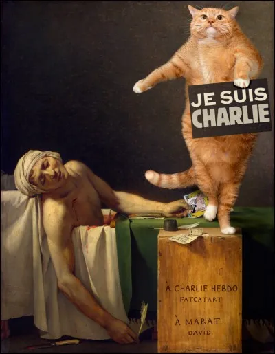 De qui est cette toile où s'incruste ce chat ?