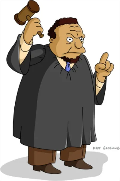 Comment se nomme le fameux juge des Simpson ?
