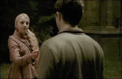 Luna soigne le nez d'Harry grâce à la formule...