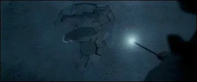 Pour récupérer l'épée de Gryffondor, Harry brise la glace sur le lac en utilisant...