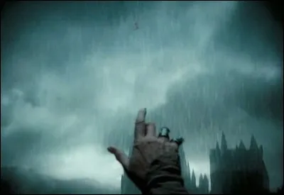 Lors d'un match de Quidditch, Harry tombe de son balai. Le professeur Dumbledore intervient en utilisant la formule...