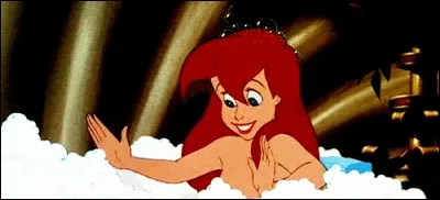 Dans le bain, c'est une héroïne Disney, mais laquelle ?