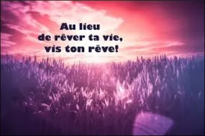 Quel est ton plus grand rêve ?