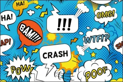 Comment appelle-t-on les mots dans les bandes dessinées qui expriment un sentiment ?