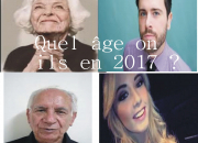 Quiz Quel ge ont-ils en 2017 ?