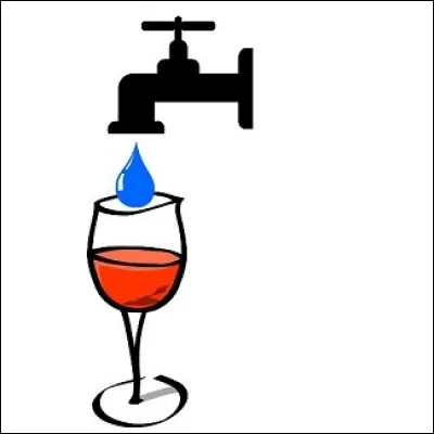 L'eau compose le vin à plus de 70%.
