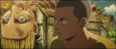 Pourquoi Connie est-il pétrifié face à ce titan ?