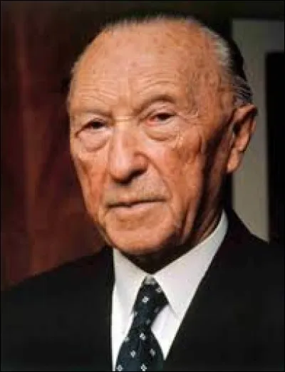 Avril 1967 : De quel pays Konrad Adenauer fut-il un leader majeur dans les années 50 ?