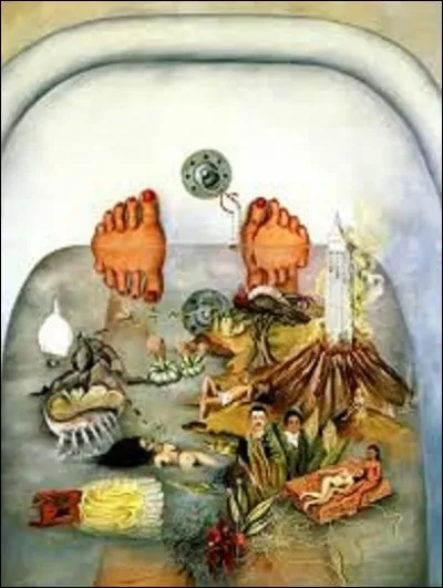 Qu'elle est le nom de ce cette femme artiste peintre de mouvement réalisme et symbolisme qui, en 1938, a peint ce tableau nommé "Ce que l'eau m'a donné" ?