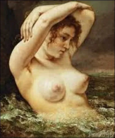 Oeuvre d'un peintre réaliste, "La Femme à la vague" est un tableau réalisé en 1868. Qui en est l'auteur ?