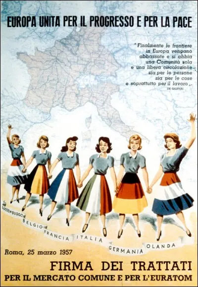 Quels sont les pays signataires du Traité de Rome en 1957 ?