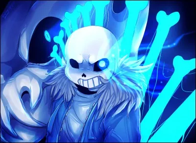 Pourquoi Sans a-t-il un il bleu et jaune ?