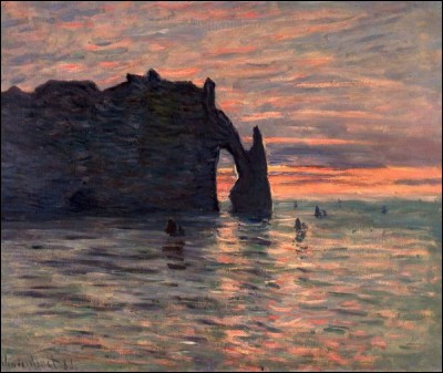 "Coucher de soleil sur Étretat" (1883)