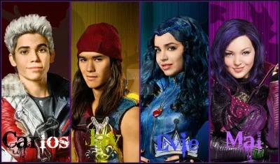 Dans "Descendants", quels acteurs incarnent Mal, Carlos, Evie et Jay ?