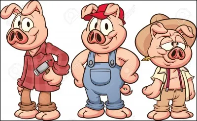Lequel de ces animaux est le méchant du conte "Les Trois Petits Cochons" ?