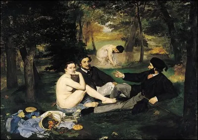 Qui a peint 'Le déjeuner sur l'herbe" ?