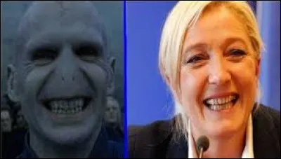 À qui Marine Le Pen est-elle comparée sur l'image ?