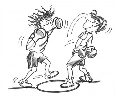 Regardez le personnage de droite et commençons en douceur avec une figure des plus simples en sport comme dans la vie !