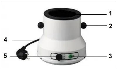 Quels sont les éléments correspondant à l'appareil à cire jetable?