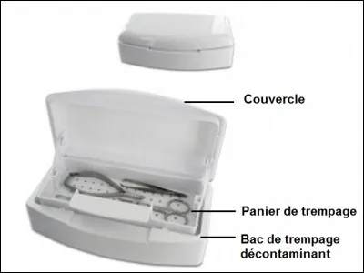 Quels sont les éléments correspondant au bac de contamination ?