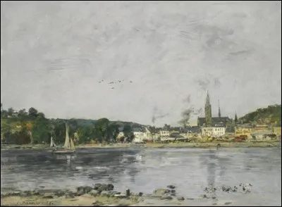 Qui a peint, en 1892, "Caudebec-en-Caux, le quai sur la Seine" ?