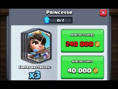 À partir de quelle arène peut-on avoir des légendaires dans le magasin de cartes ?