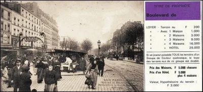 Allons au « boulevard de », mais à vous de trouver la bonne réponse !
Depuis 1935 et jusqu'à maintenant, aller vivre dans ce boulevard ne coûte pas cher et cela, malgré une certaine proximité des voies les plus « chères » de Paris.
Mais, où sommes-nous, réellement ? Enfin, façon de parler !