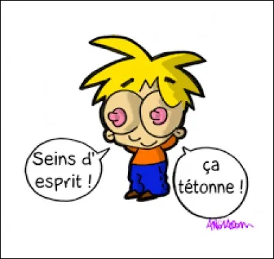 Quel adjectif correspond à ce personnage qui ne paraît pas exactement --- d'esprit ?