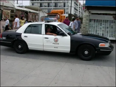 Ces policiers se trouvent à Los Angeles, les initiales sont ----.