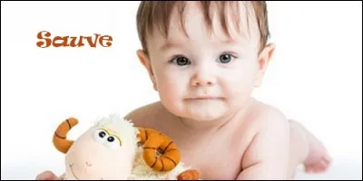 De quelle origine vient le prénom Sauvé ?