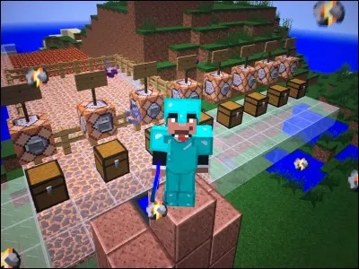 Quand il fait les maps "Minecraft" des abonnés, généralement, il :