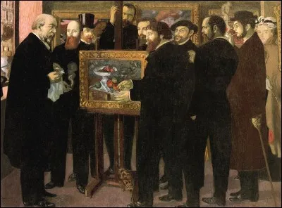 Quel peintre du groupe des nabis a représenté des personnalités du monde de l'art réunis autour d'une nature morte de Paul Cézanne dans la toile "Hommage à Cézanne" ?