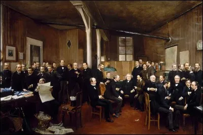 Quel peintre a réalisé en 1889 pour le centenaire du Journal des débats un portrait des principaux administrateurs et collaborateurs du Journal dans la toile "Salle de rédaction du Journal des débats" ?