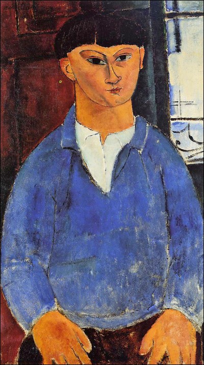 Amedeo Modigliani "Portrait de ..." (1916), artiste peintre.