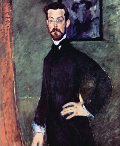 Amedeo Modigliani "Portrait du Dr. ..." (1909), premier mécène de l'artiste.