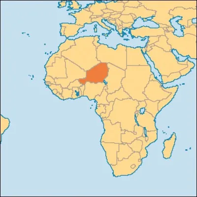 Quel est le nom du pays mis en évidence sur cette carte ?